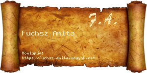 Fuchsz Anita névjegykártya